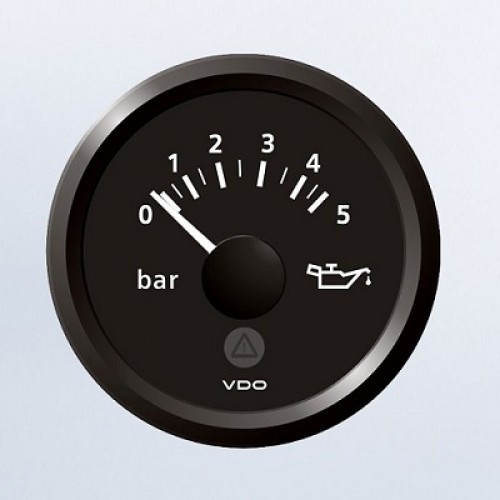 Притисок на моторно масло 0-5 bar, 10-184 Ω, Ø52 mm (една скала)