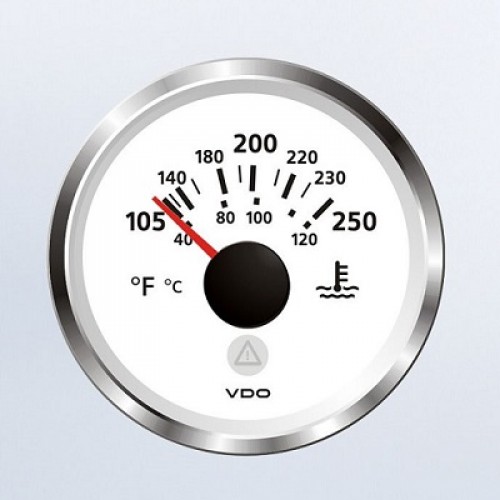 Мерач за температурата на течноста за ладење 105 - 250°F / 40 - 120°C, Ø52 mm (две скали)